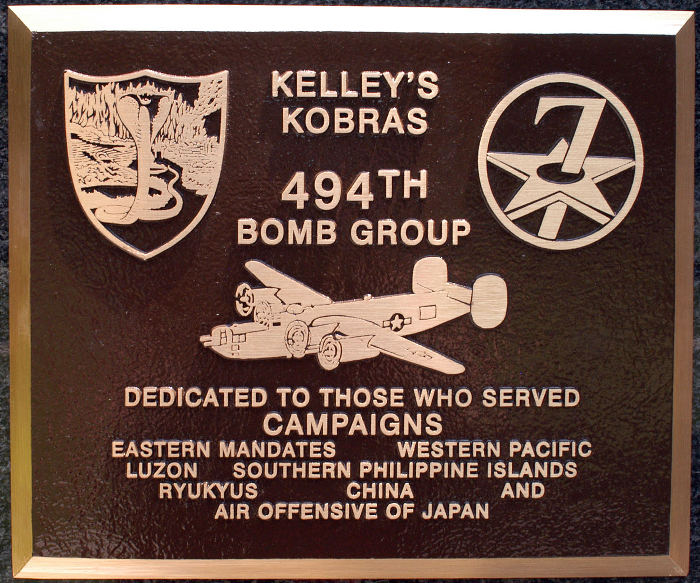 864th, 865th, 866th, 867th & 373rd Bomb Squadrons & 7th Combat 
